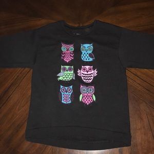 Long sleeve owl sweater
